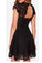 Black Lace Homecoming Dress Sweet 16 Dress Cute Backless Party Dresses for Teens WK90