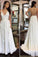 2022 Simple Cheap Sexy Ivory A-line Chiffon V-Neck Sleeveless Ruffles Backless Wedding Dress WK864