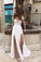 Charming Chiffon Long Formal Off-The-Shoulder Wedding Dress H45